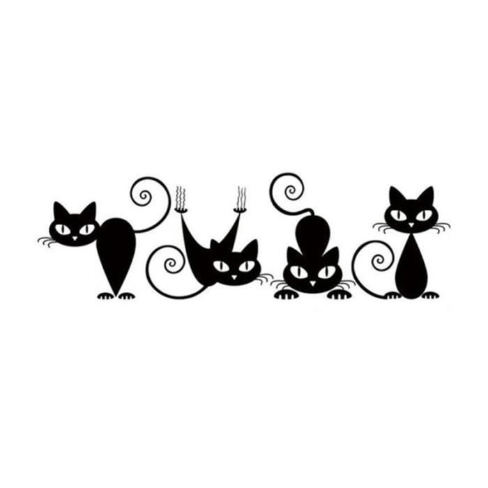 1 Pc Forme De Chat Noir Simple Mais Mode Autocollant Mural Stickers Muraux Amovible Decoration Stickers Lettres Adhesives Cdiscount Maison 1 Pc Forme De Chat Noir Simple Mais Mode Autocollant Mural Stickers Muraux Amovible Decoration Stickers Lettres Adhesives Cdiscount Maison