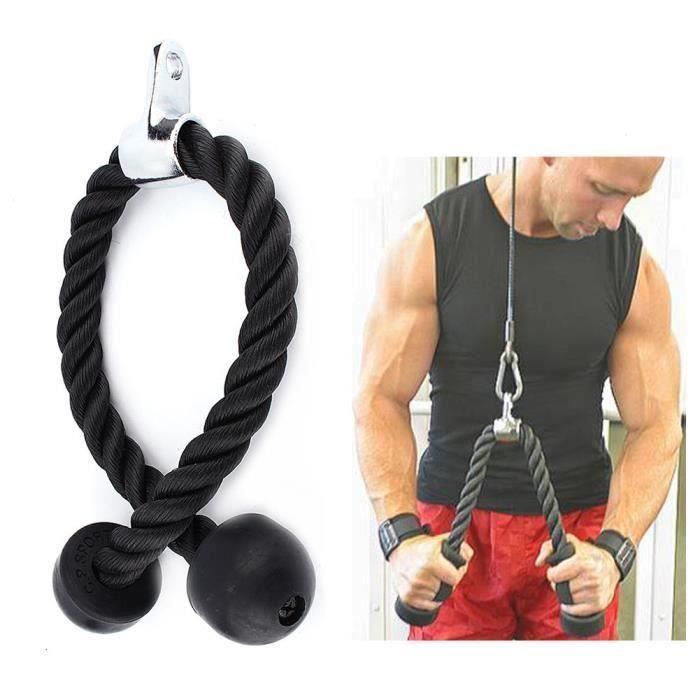 progrès-Corde de fitness triceps corde câble de traction Accessoire de  Musculation pour Multi Gym barre