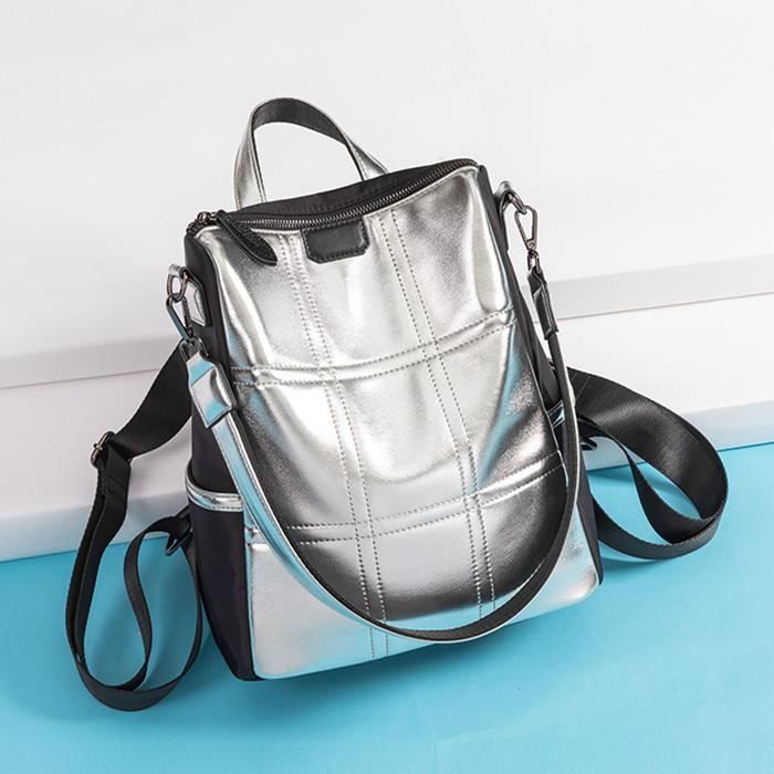 Sac à Dos Femme ShePretty Anti-vol Et étanche - Rouge, 32x32x13 Cm, Tissu Oxford