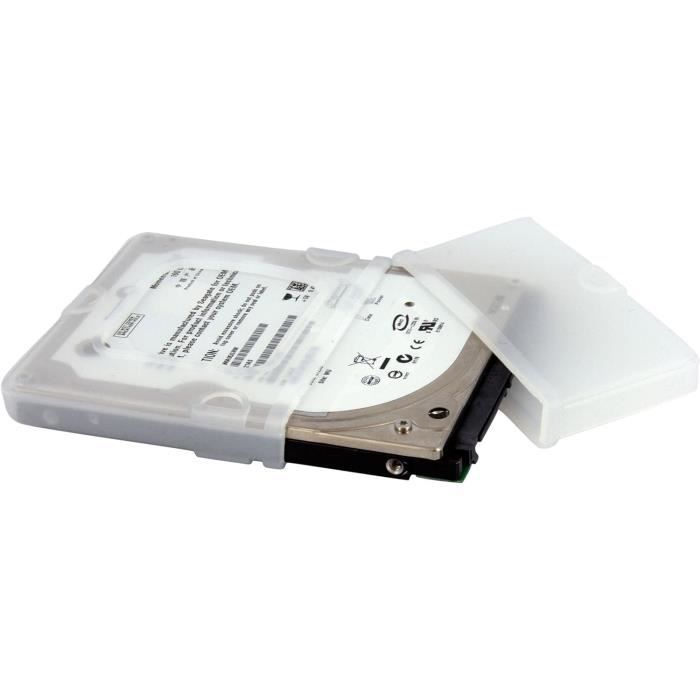 Étui De Protection En Silicone Pour Disque Dur 2.5 Pouces - Transparent, Avec Capuchon Amovible, Dissipateur Thermique | Protection HDD/SSD SATA, IDE