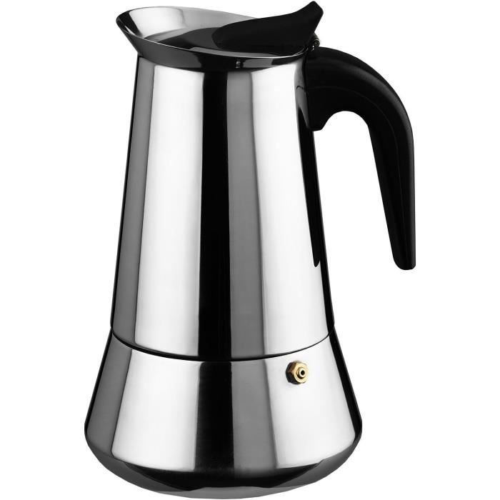 Cafetière À Induction Italienne 4 Tasses À Expresso À Induction Pour Plaques De Cuisson Gaz Et