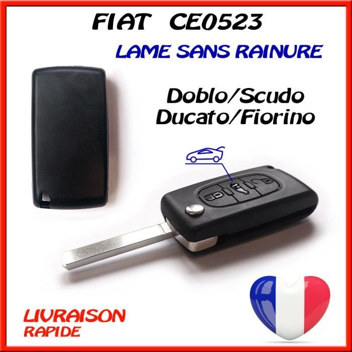 Coque De Télécommande Clé Pour Fiat Doblò, Scudo, Ducato, Fiorino - Bouton Coffre CE0523