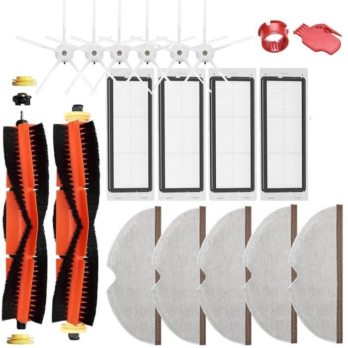10 Brosses Latérales Pour Robot Aspirateur Yujin IClebo Arte – Compatibles, Marque Vhbw, Neuf En Paquet