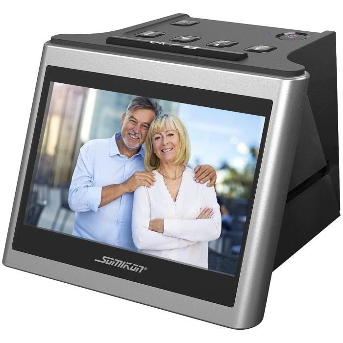 HD 22 MP Photo & Scanner de Diapositives et Négatifs 35 mm,110 Films/Photos  Multifonction Scanner, avec Grand écran LCD 5, Convertir des Photos dans