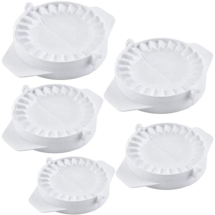 Lot De 3 Moules à Ravioli Plastique - Tailles 10, 8 Et 7 Cm - Pour Raviolis, Empanadas, Boulettes Maison