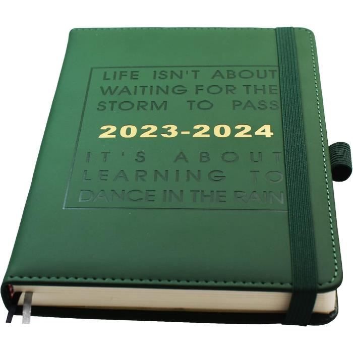 Agenda académique 2024 A5 1 jour par page, agenda journalier 2024