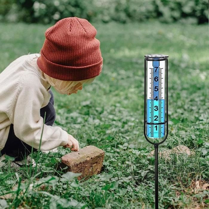 Pluviomètre Amazon Pluviomètre Extérieur Avec Piquet 17,8 Cm Tube