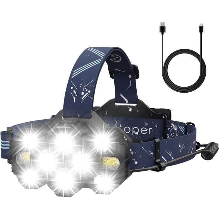 Lampe Frontale Rechargeable,2023 Améliorée 11 Led 25000 Lumens Lampe - 1