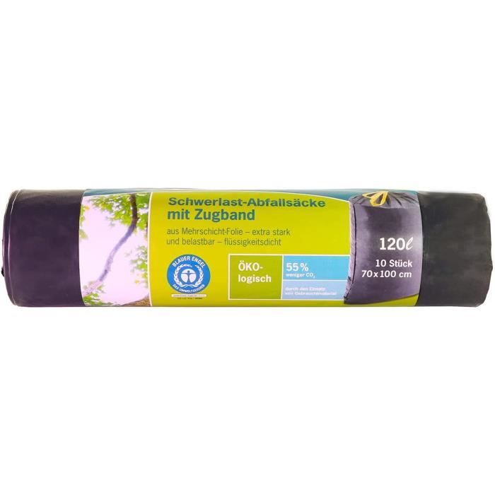 Lot De 100 Sacs Poubelle 240L Transparents Inapa TriLine Eco - Film COEX Résistant