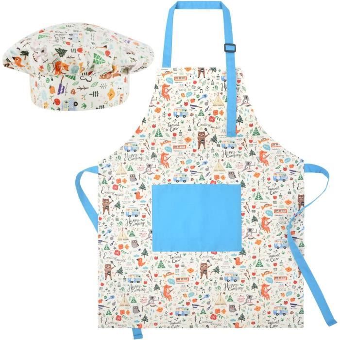 Poterie Enfant FenFang Tablier Cuisine Enfant Imperméable, Tablier