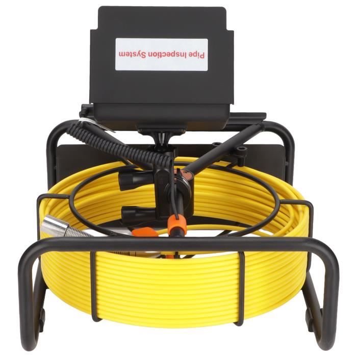 Endoscope Tuyau 23mm Tête Caméra Inspection égouts 23mm - IP68 - 12 LED - Ressort Flexible - Acier Inox Caméra Endoscope Vidange Ressort Flexible