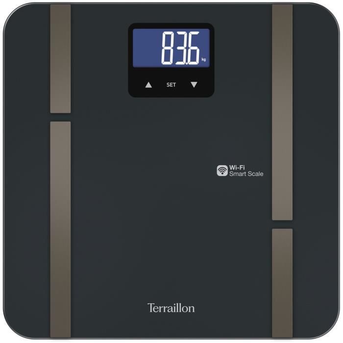 Pèse personne Terraillon MASTER FIT ULTRA Electronique connecté WIFI IMC Analyse masses Apport calorique journalier