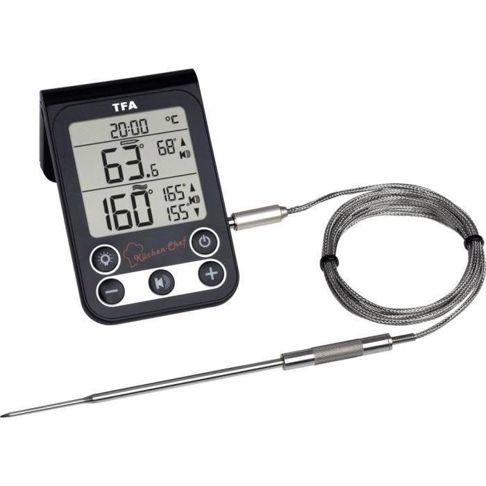 Thermomètre de barbecue TFA Dostmann 14.1512.01 KÜCHEN-CHEF noir