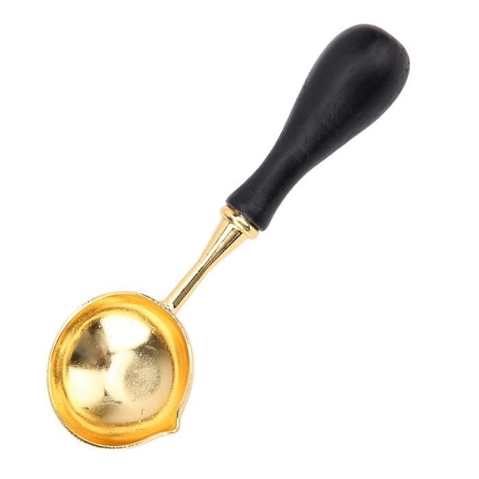 Kit Premium 300 Perles De Cire à Sceller Avec Chauffe-Cire Et Cuillère – Sceau Octogonal Or Clair Pour Mariages, Lettres & Enveloppes