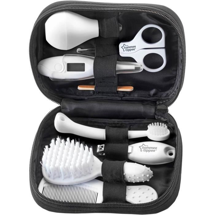 Tommee Tippee Kit De Soin Bebe Trousse Noire Et Accessoires Blancs Cdiscount Pret A Porter