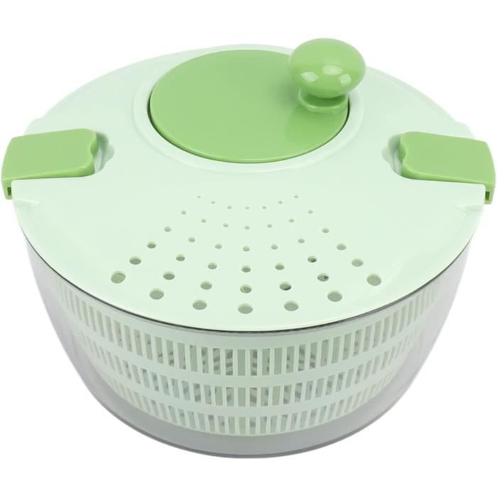 Essoreuse à Salade Pratique Rouge Clair - Essorage Rapide Et Nettoyage Facile Des Légumes