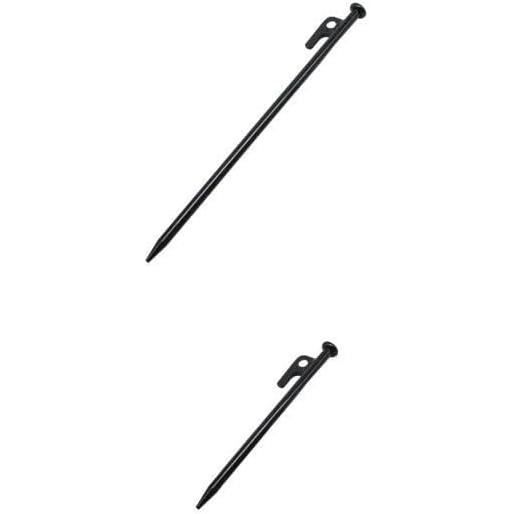 Lot De 4 Piquets De Tente Plats Brevetés - 17 Cm - Fer Bichromaté - Fabriqué En France