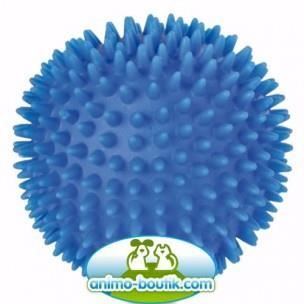 Jouet pour chien - Balle Hérisson - Vinyle - Avec son - Couleur bleue - Intérieur