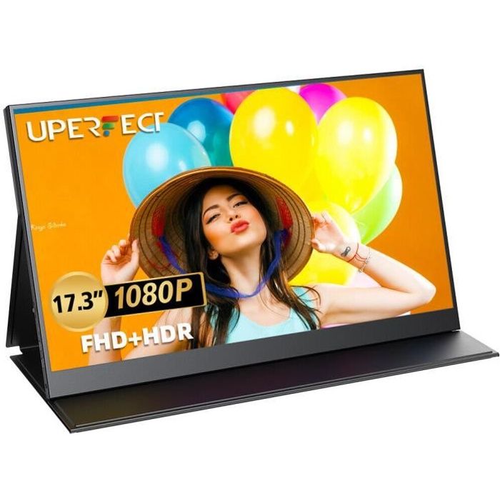 Moniteur Portable 17.3 Screen 1920*1080 HDR LCD Display VESA Mountable – Uperfect 173K01
