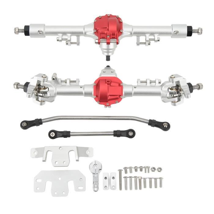 Axe RC en métal pour Axial SCX10 Ensemble d'essieux avant et arrière RC