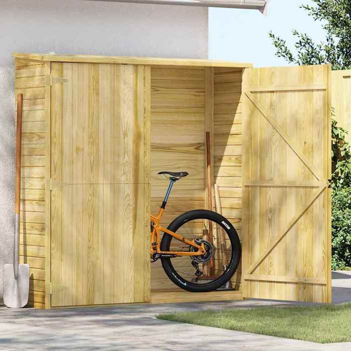 vidaXL Abri à outils de jardin 163x50x171 cm