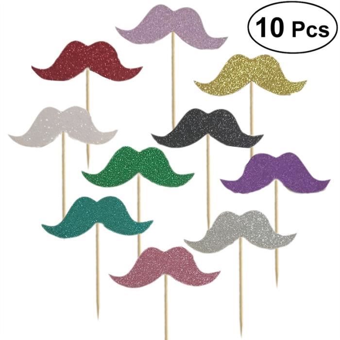 10 Pcs Fantaisie Moustache Conception Gateau Cupcake Toppers Decoration Pricks Accessoires Photo Pour Anniversaire Theme Party Cdiscount Maison 10 Pcs Fantaisie Moustache Conception Gateau Cupcake Toppers Decoration Pricks Accessoires Photo Pour Anniversaire Theme Party Cdiscount Maison