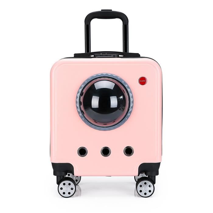 Caisse de transport - ZGEER - Valise de voyage pour animaux - Blanc - Capacité 20 kg - Chien moyen