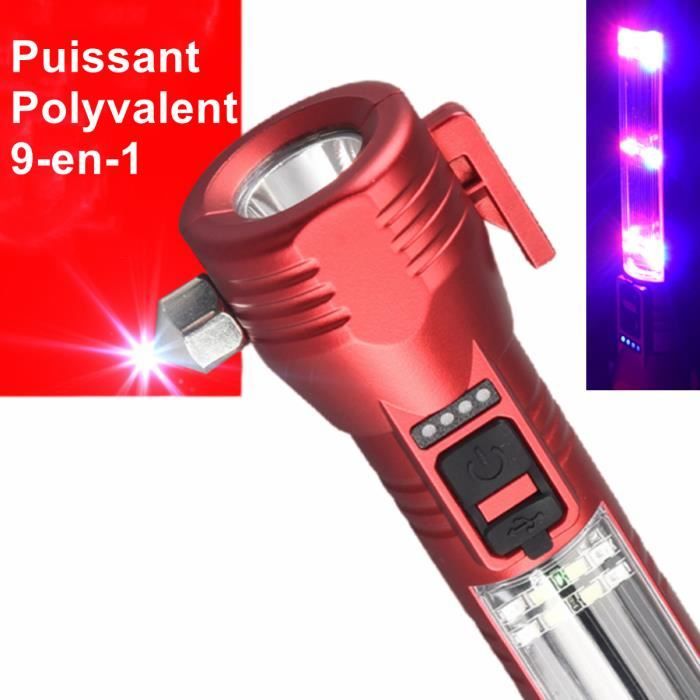 Acheter Lampe de poche LED Ultra brillante, étanche, compacte, Portable, Rechargeable, d'urgence, équipement de Camping, haute luminosité