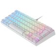 Mars Gaming MKMINI Blanc - Clavier Mécanique RGB Ultra-Compact - Switch Rouge - Layout Portugais-1