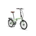 Vélo pliant PACTO ELEVEN - 3 vitesses Shimano Nexus - cadre en acier - haute qualité - vert-1