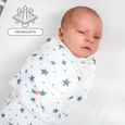 Nid d'ange en coton Étoiles pour bébé 0-3 mois - TOTSY BABY - Couverture d'emmaillotage-1