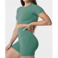 Tenue Yoga Femme Ensemble,Ensemble Short Femme Sport Tenue 2