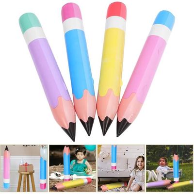 LUOZZY Lot de 6 crayons gonflables géants en PVC pour décoration de fête LUOZZY Lot de 6 crayons gonflables géants en PVC pour décoration de fête