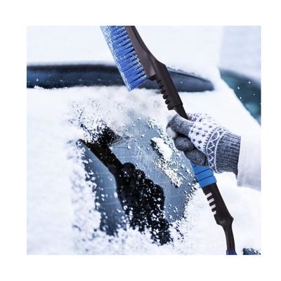 Grattoir à Glace Et Brosse à Neige 2 En 1, Brosse à Neige Pour Voiture, Grattoir à Glace Automatique, Brosse à Neige - Auto