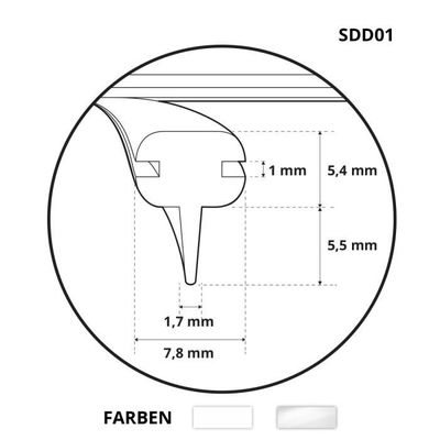 Protection De Bord De Receveur De Douche Pliable, En Silicone, étanche, Convient Pour Cuisines Et Salles De Bains, 2 Mètres, Blanc | Leroy Merlin