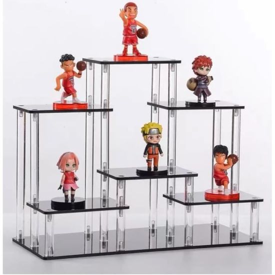 Kit De Présentoir En Acrylique Transparent Amovible à 4 Niveaux