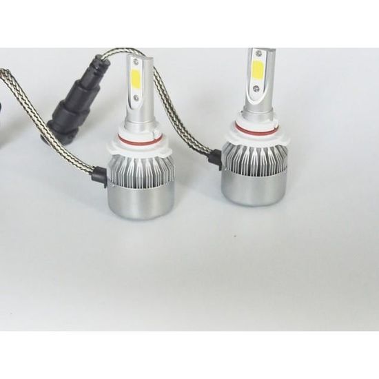 AMPOULES LED HID XENON X2 H7 72W 6000K PHARE FEUX TUNING BLANC PEUGEOT 107 207