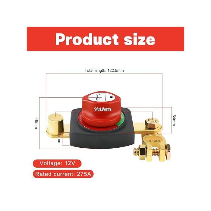 Coupe Circuit Batterie Xvx Réglable 180° 12v24v48v 275a 