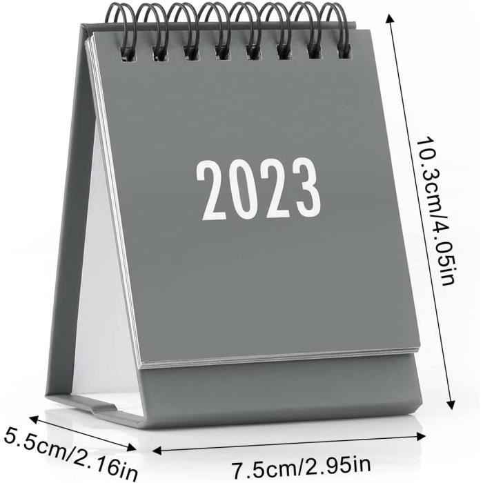 STOBOK Mini Calendrier De Bureau 2023 Accessoires Décor Accessoire De  Bureau Mini Calendrier Ménager Mini Calendrier Portable Peu Frais Papier