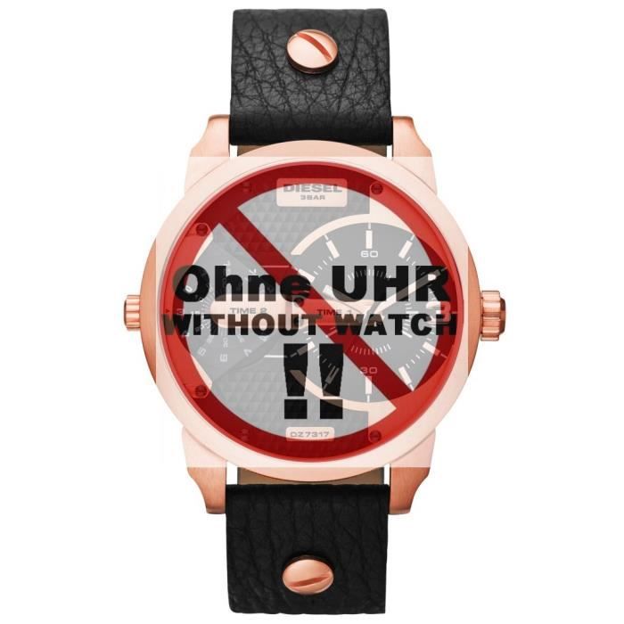 Diesel Diesel Bracelet de montre LB DZ7317 Original Bracelet de remplacement cuir 22 mm Schwarz Ref 48154 Achat vente montre Cuir Cdiscount
