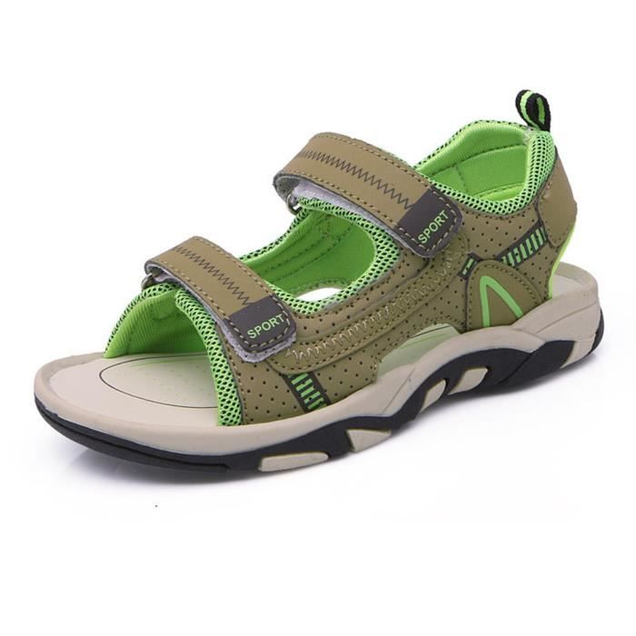 Sandales de Randonn e Plage pour Gar on t Enfant Stars Vert