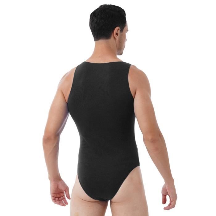 Iixpin Homme Combinaison de Sport Sous vetement Maillot de Corps Lingerie Pyjama M XXL Noir Noir Cdiscount Pret a Porter