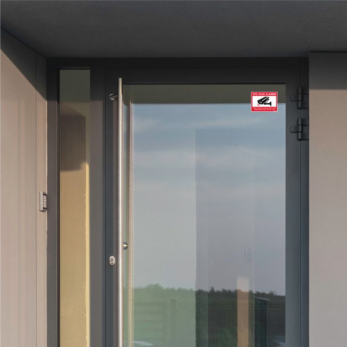 Autocollant Magasin sous vidéo surveillance Etiquette & Autocollant