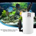 HURRISE Filtre d'aquarium Filtre à cartouche externe de réservoir de poissons d'aquarium avec seau de filtres muets de table de-2