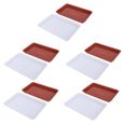 Bac à fleurs de de de de de de de de de 10pcs (rouge, blanc) plateau - plat de service service de table-2
