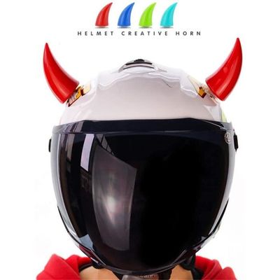 10 Paires De Cornes Décoratives Pour Casque Moto/vélo – Caoutchouc Souple, Multicolore, Facile à Clipser