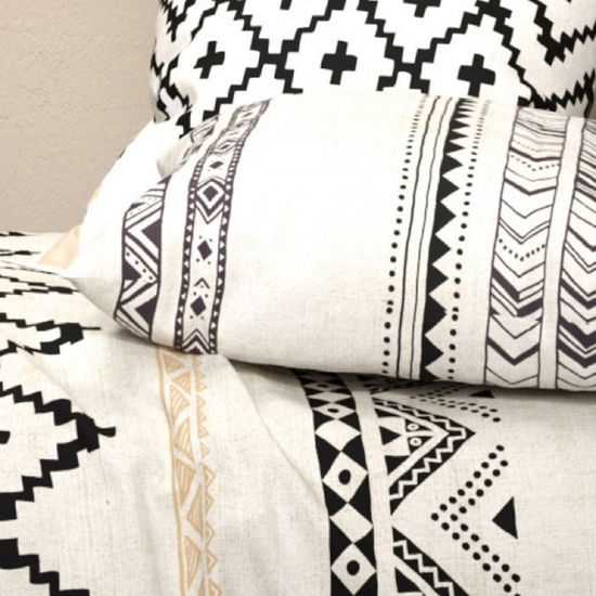 Alpes Blanc Housse De Couette 220x240 Cm FARO + 2 Taies - 100% Coton, Boutons, Oeko-Tex