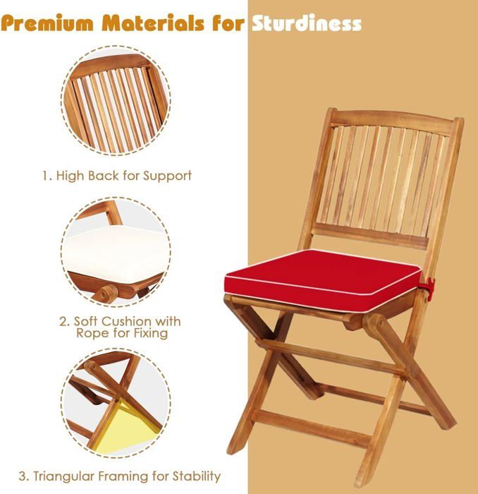 GOPLUS Ensemble De Bistrot 3 Pièces, Salon De Jardin 2 Personnes Avec Sièges Elargis, Table De Jardin Dexterieur Avec 2 Chaises Pour Porche Balcon Arriere Cour 84719794