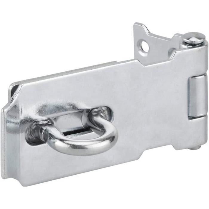 Serrure à Pêne De Portail 4.92" (125 Mm) Avec Cadenas Et Clés