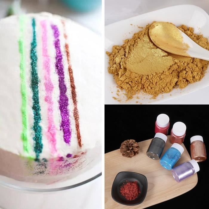 Spray colorant alimentaire poudre violet pour cake design
